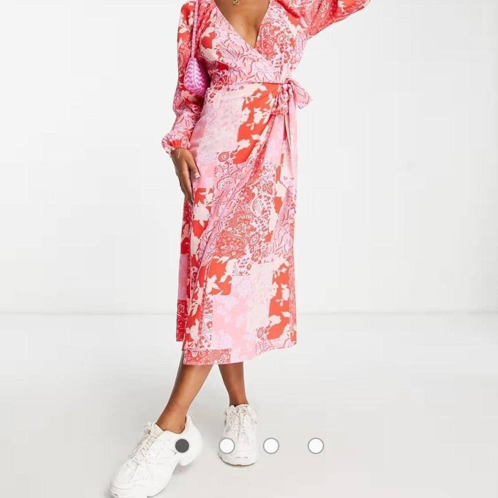 ASOS Women's Pink and Multi Dress